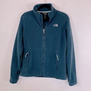 The North Face Cold Weather Athleticwear Womens Size M Blue Zip Up Fleece Jacket